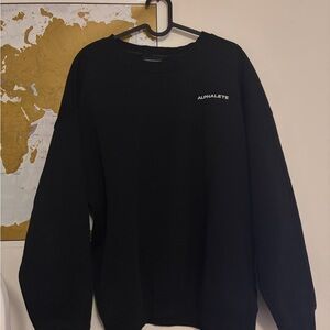 Alphalete Men’s Black Crewneck Sweatshirt with Small Logo